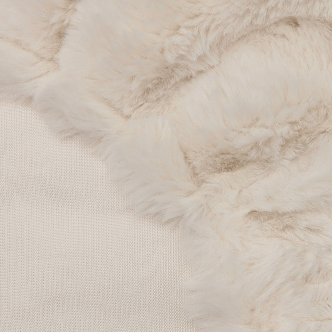 Faux fur dog bed cover
