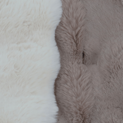 Faux fur dog bed cover