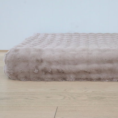 Faux fur dog bed cover